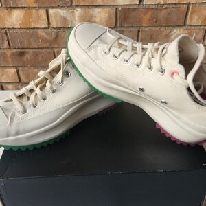 Unisex Converse Chuck Taylors Cream Canvas Sneakers